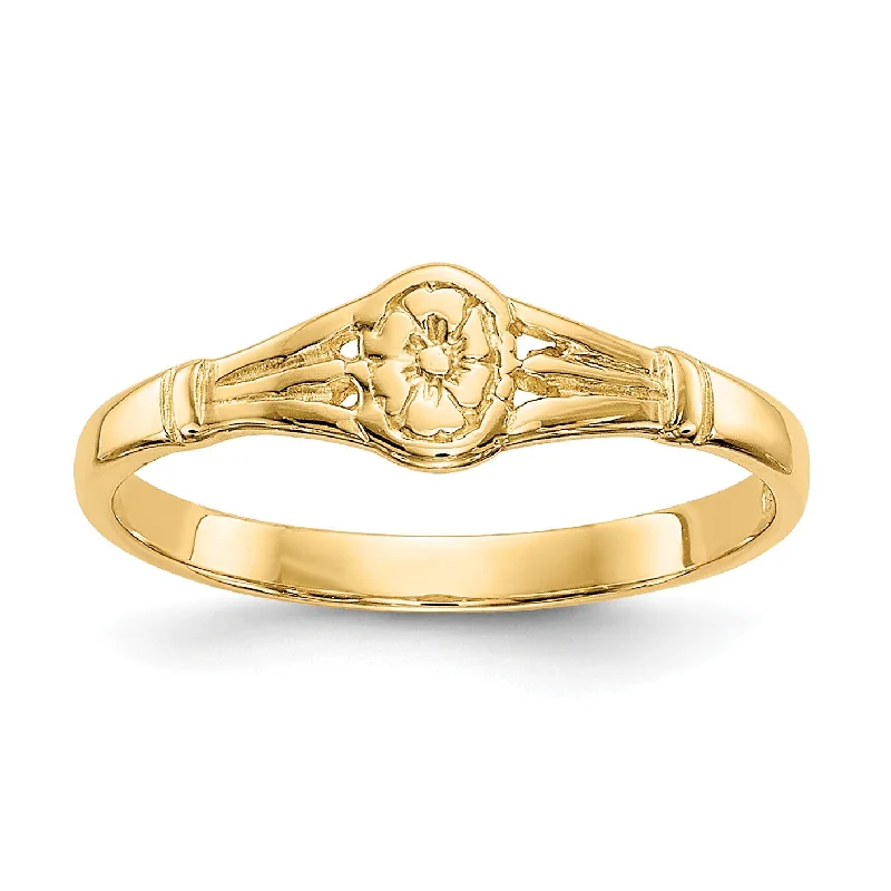 Premium Diamond Jewelry At Once-In-A-Lifetime Discounts 14KT Yellow Gold Baby Ring; Size 2.2