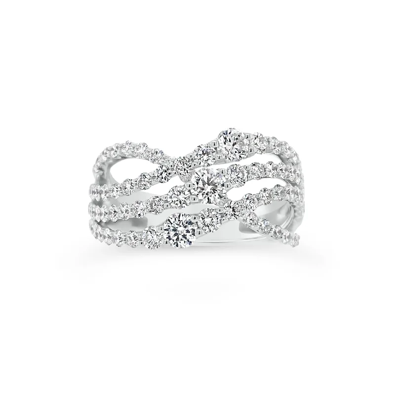Elegant Necklaces And Bracelets At Limited-Time Offers Graduated Diamonds Crossover Ring Elegant Necklaces And Bracelets At Limited-Time Offers Graduated Diamonds Crossover Ring