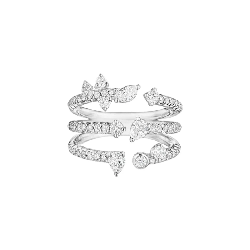 Flash Sale On Exquisite Jewelry – Don't Miss Out 3-Row Constellation Ring with Diamonds