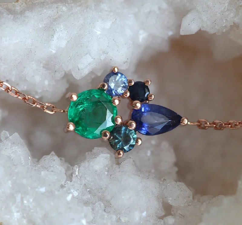 Affordable Luxury Jewelry – Style At A Great Price Fallon Sapphire And Emerald Cluster Necklace Affordable Luxury Jewelry – Style At A Great Price Fallon Sapphire And Emerald Cluster Necklace