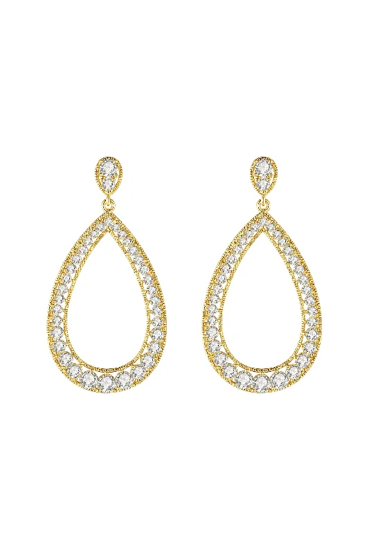 Elegant Jewelry Pieces At Unbelievable Prices Artisanal Pavé Hollow Teardrop Earrings Elegant Jewelry Pieces At Unbelievable Prices Artisanal Pavé Hollow Teardrop Earrings