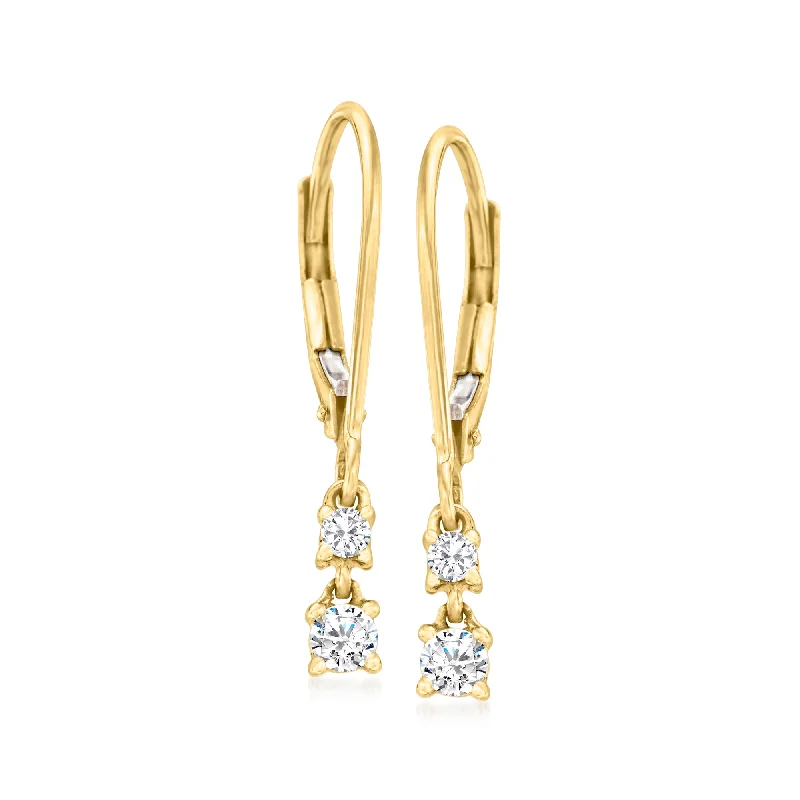 Once-A-Year Jewelry Deals – Shop Before They’Re Gone Canaria Diamond 2-Stone Drop Earrings in 10kt Yellow Gold