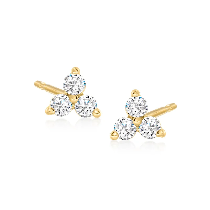 Seasonal Jewelry Deals – Elevate Your Style Ross-Simons Diamond Earrings in 14kt Yellow Gold