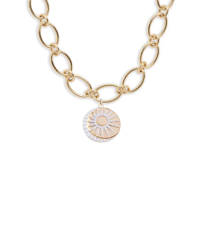 Bohemian-Inspired Jewelry For Free-Spirited Fashion Balance : Oval Link Chain Necklace