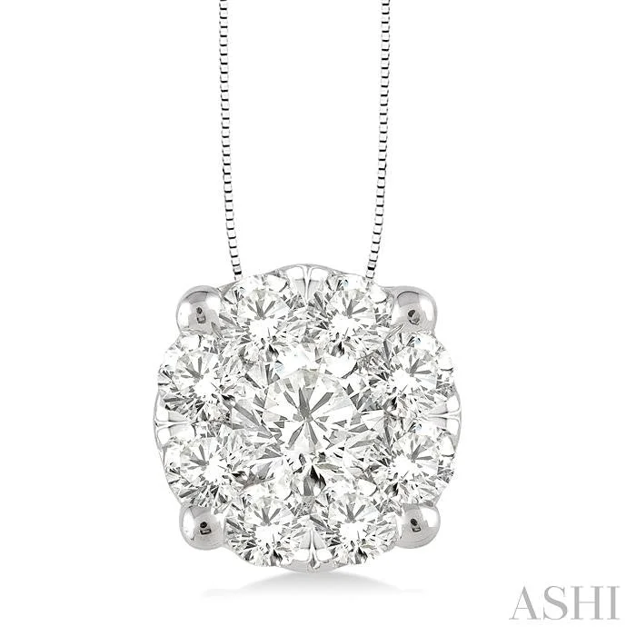 Exclusive Jewelry Sale – Shine For Less ROUND SHAPE LOVEBRIGHT ESSENTIAL DIAMOND SOLITAIRE PENDANT