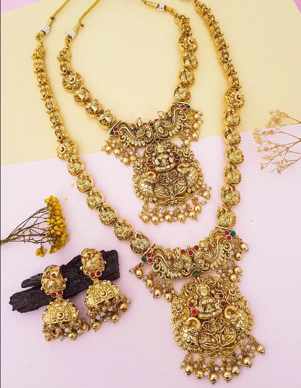Personalized Engraved Jewelry For Meaningful Gifts Antique Finish Necklace Combo Set