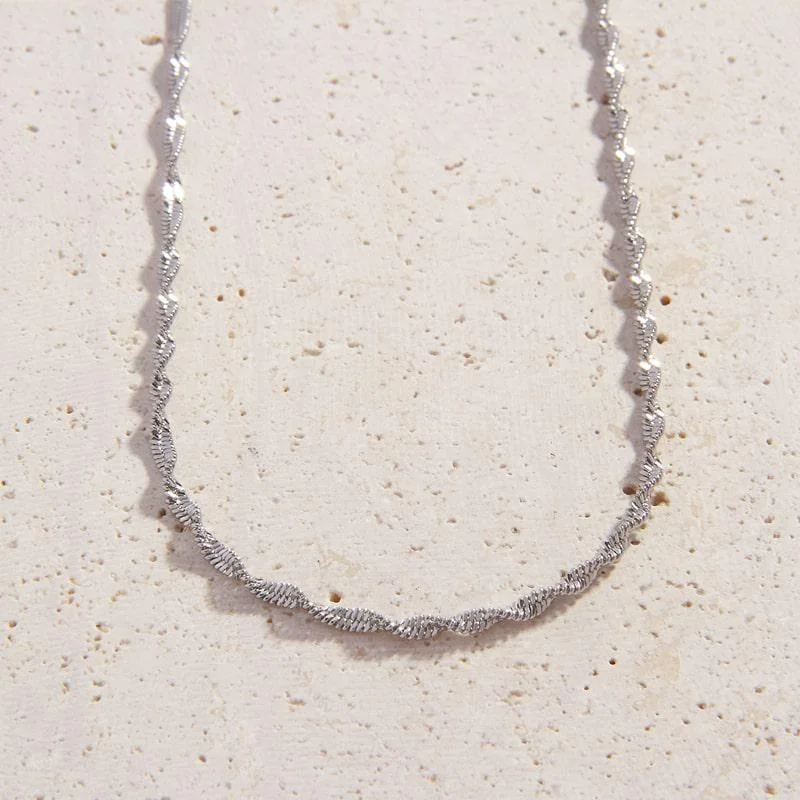 Discounted Jewelry For A Glamorous Look Guiliana Silver Chain Necklace