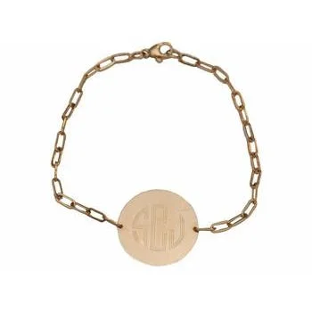 Seasonal Jewelry Deals – Elevate Your Style Personalized 3/4" Disc Bracelet on Oval Link Chain Seasonal Jewelry Deals – Elevate Your Style Personalized 3/4" Disc Bracelet on Oval Link Chain