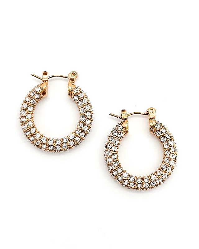 Celebrate Every Occasion With Sparkling Savings Evangeline Diamond Crystal Hoop Earrings Celebrate Every Occasion With Sparkling Savings Evangeline Diamond Crystal Hoop Earrings