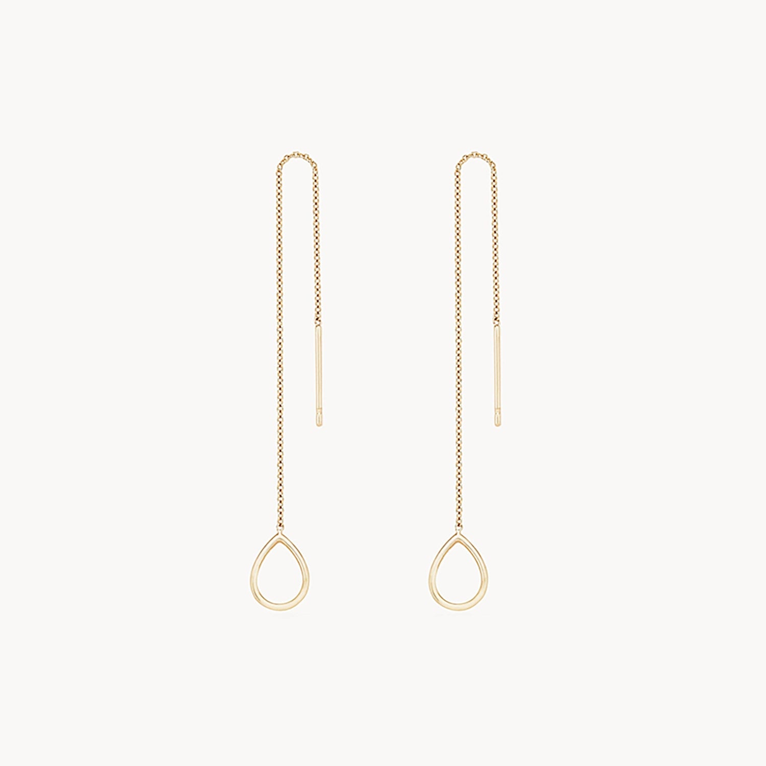 Final Call For Exquisite Jewelry At Reduced Rates Honey dipper dainty threader earring - 14k yellow gold