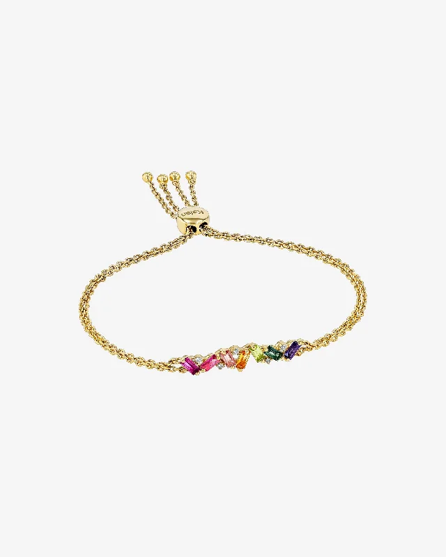 Personalized Jewelry Sale – Unique Pieces At Great Prices Amalfi Burst Rainbow Bar Pulley Bracelet