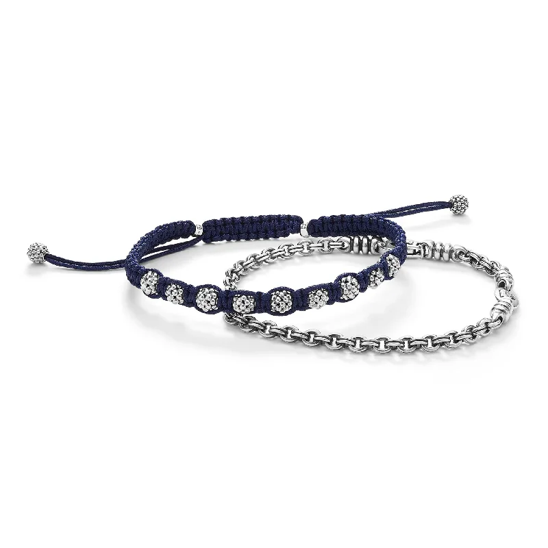 Versatile Layering Jewelry For Effortless Chic Anthem Macrame Link Bracelet Gift Set