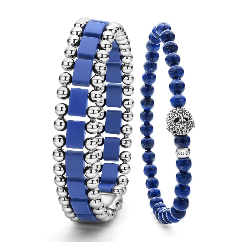 Fashion-Forward Geometric Jewelry For Contemporary Style Anthem Matte Ultramarine Ceramic Gift Set