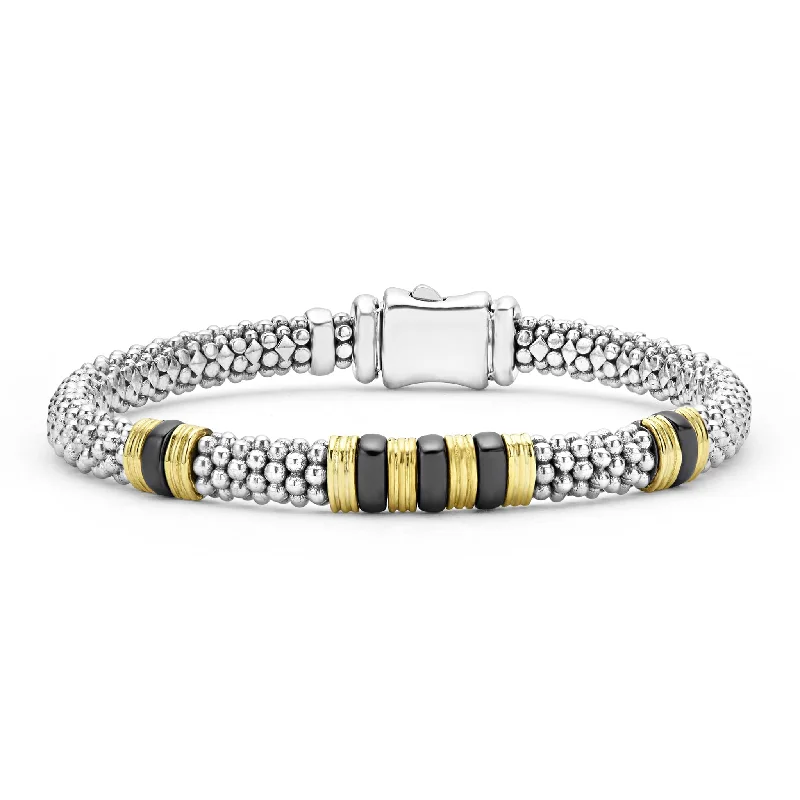 Jewelry Sale – Exclusive Styles At Lower Prices 18K Gold and Ceramic Triple Station Caviar Bracelet | 6mm Jewelry Sale – Exclusive Styles At Lower Prices 18K Gold and Ceramic Triple Station Caviar Bracelet | 6mm