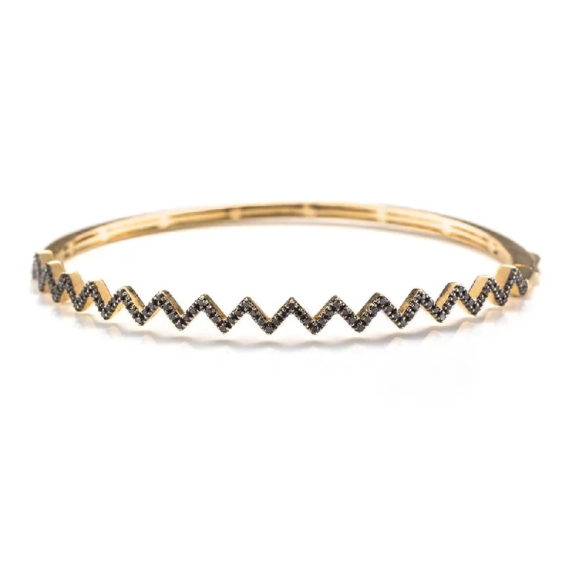 Limited-Time Jewelry Sale – Don't Miss These Deals Black Diamond Zig Zag Bracelet