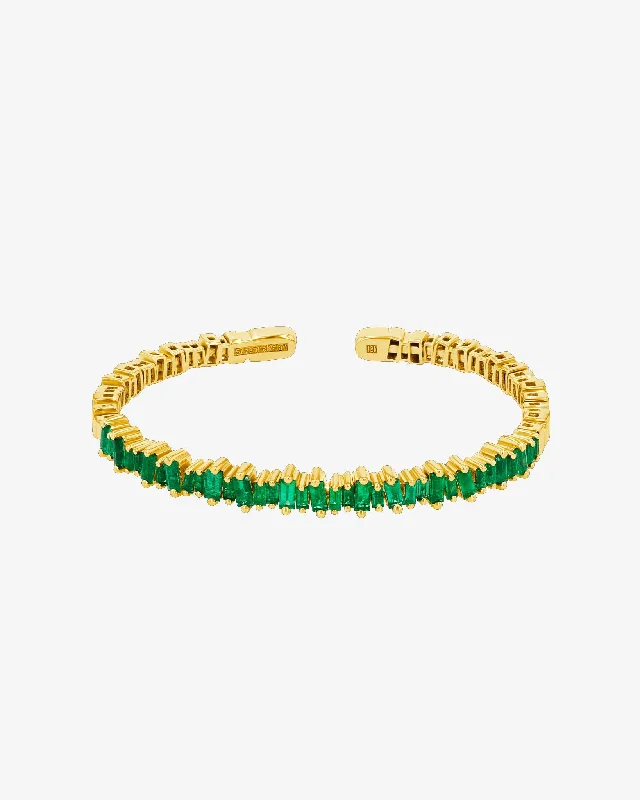 Grab Your Favorite Jewelry At The Lowest Prices Bold Emerald Bangle