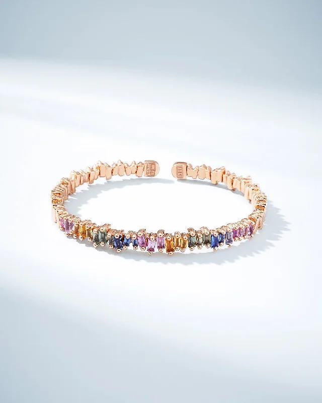 Must-Have Jewelry Pieces At Reduced Prices Bold Reborn Pastel Sapphire Bangle