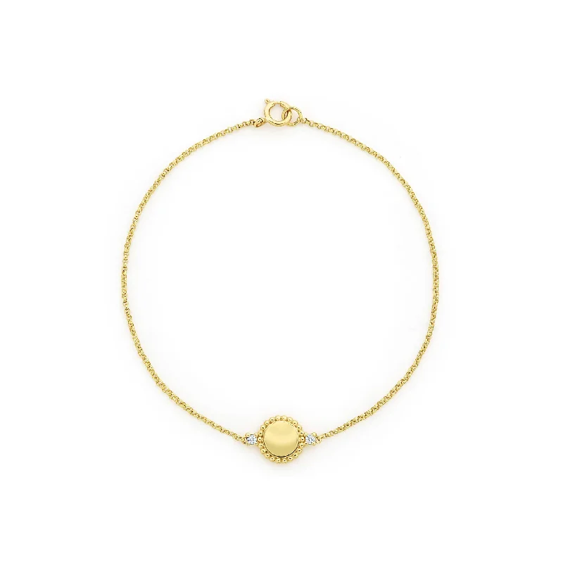 Exclusive Jewelry Sale – Grab Timeless Pieces Now Caviar Gold 18K Gold Diamond Circle Bracelet