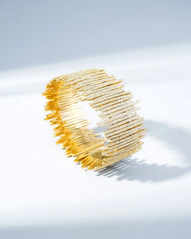 Elegant Jewelry Styles At Budget-Friendly Prices Classic Gold Full Pave Cuff