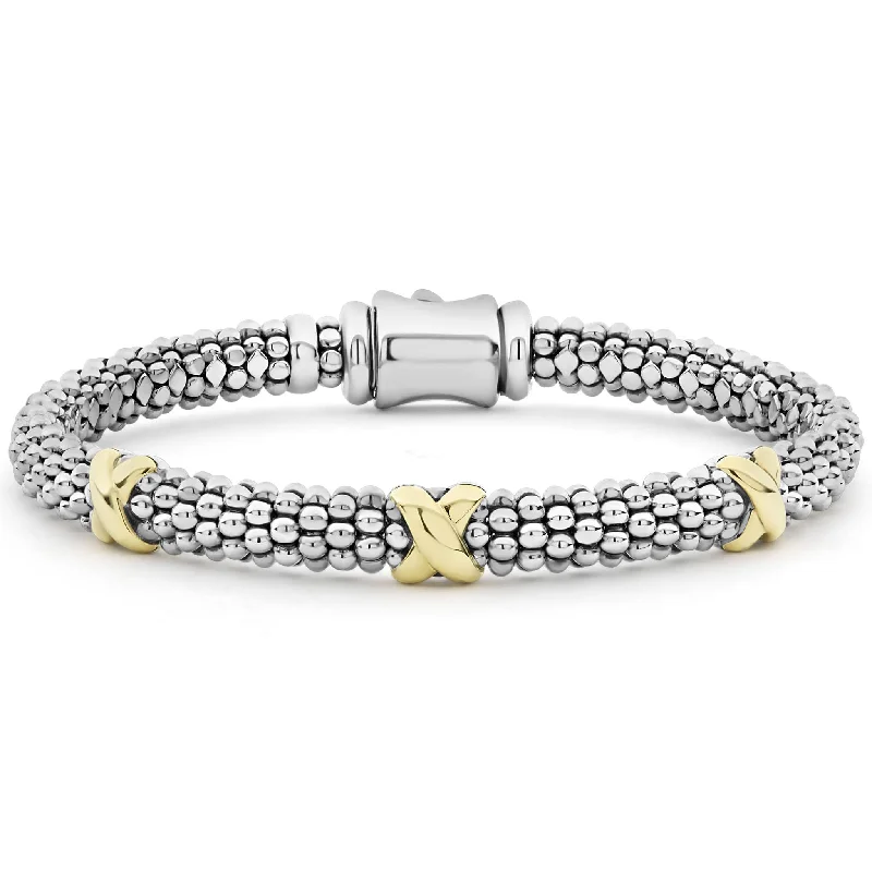 Luxury Jewelry Without The Luxury Price Tag Embrace Three Station X Caviar Bracelet | 6mm