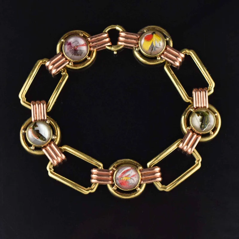 Jewelry Deals That Outshine The Rest Fine Art Deco 14K Gold Essex Crystal Bracelet, Trout Fishing Lures Jewelry Deals That Outshine The Rest Fine Art Deco 14K Gold Essex Crystal Bracelet, Trout Fishing Lures