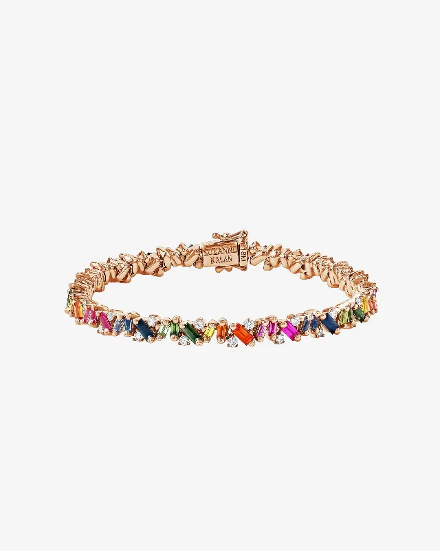 Discounted Jewelry For A Glamorous Look Frenzy Rainbow Sapphire Tennis Bracelet