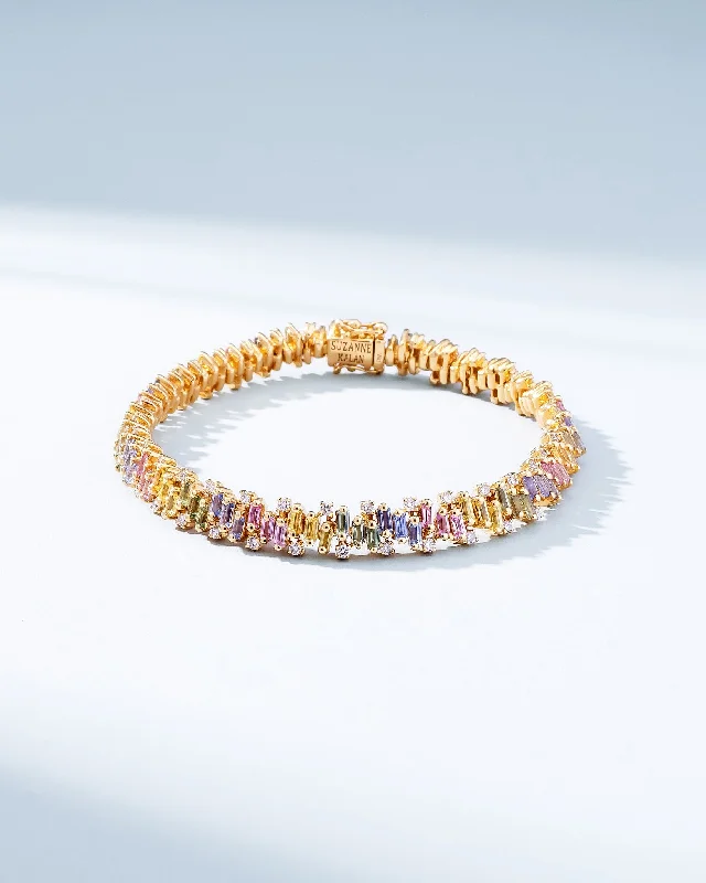Shop Stylish Jewelry Now And Save Big Shimmer Pastel Sapphire Tennis Bracelet