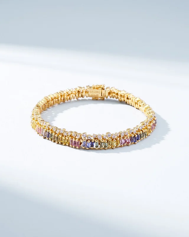 Elegant Jewelry, Exclusive Prices – Shop Now Short Stack Pastel Sapphire Tennis Bracelet