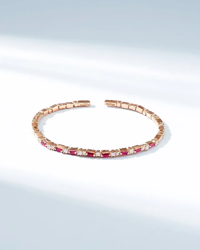 Luxury Jewelry Without The Luxury Price Tag Thin Mix Ruby Bangle