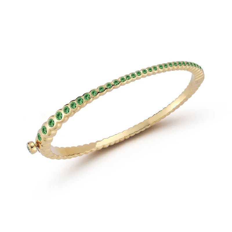 Limited-Stock Jewelry Sale – Once It's Gone, It's Gone Tsavorite Garnet Ombré Bubble Cuff