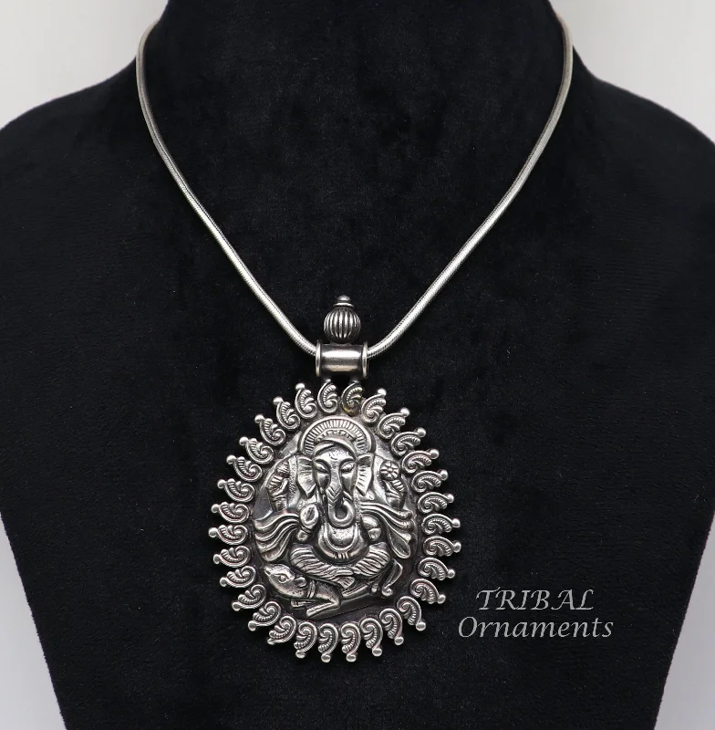 High-End Sparkle, Low-End Prices – Jewelry Sale Live 925 sterling silver handmade vintage design amazing lord Ganesha pendant best brides ethnic tribal belly dance jewelry india nsp516 High-End Sparkle, Low-End Prices – Jewelry Sale Live 925 sterling silver handmade vintage design amazing lord Ganesha pendant best brides ethnic tribal belly dance jewelry india nsp516