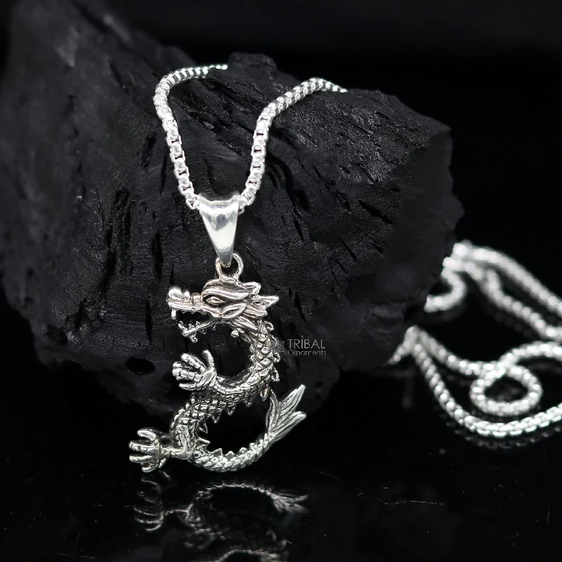 Best Jewelry Sale – Shop Exclusive Designs Now 925 sterling silver unique Dragon design pendant, silver trendy pendant necklace, silver unisex cultural designer jewelry nsp642 Best Jewelry Sale – Shop Exclusive Designs Now 925 sterling silver unique Dragon design pendant, silver trendy pendant necklace, silver unisex cultural designer jewelry nsp642