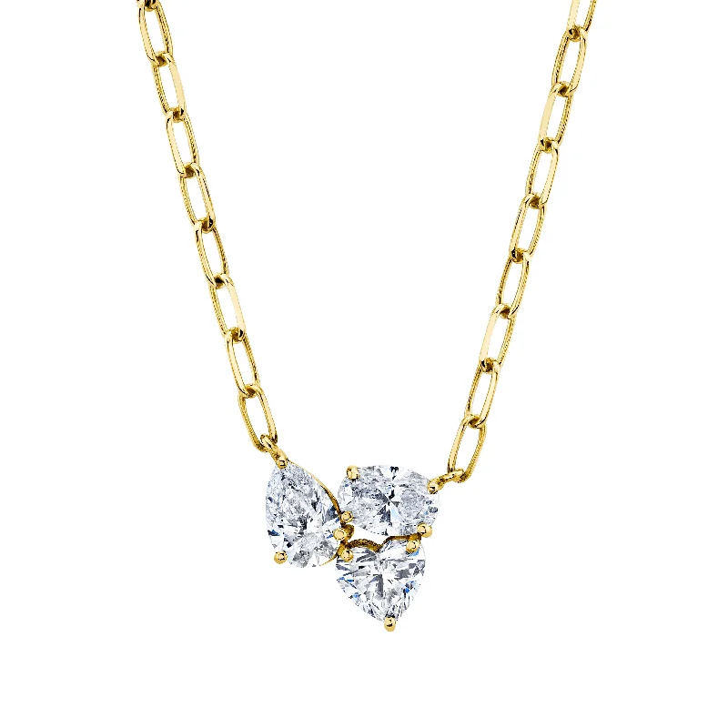 Luxury Jewelry Now At Special Promotional Rates DIAMOND TRIPLE GEM PENDANT
