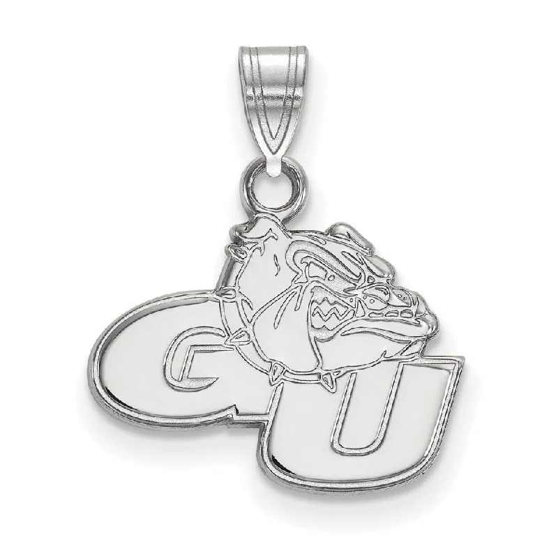 Limited Stock On Premium Jewelry At Low Prices 10k White Gold Gonzaga U Small Pendant Limited Stock On Premium Jewelry At Low Prices 10k White Gold Gonzaga U Small Pendant