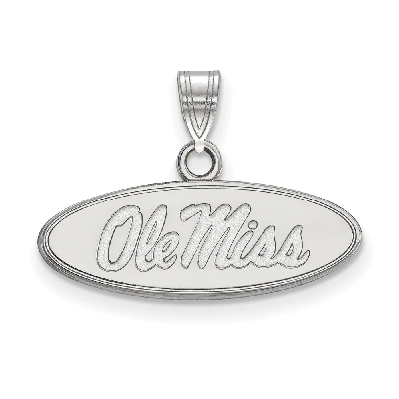 Must-Have Jewelry Pieces At Reduced Prices 10k White Gold U. of Mississippi Small Oval 'Ole Miss' Pendant Must-Have Jewelry Pieces At Reduced Prices 10k White Gold U. of Mississippi Small Oval 'Ole Miss' Pendant