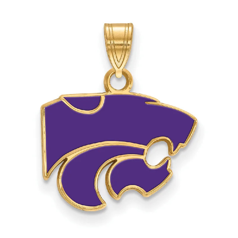 Premium Diamond Jewelry For Unforgettable Moments 14k Gold Plated Silver Kansas State Small Enamel Pendant Premium Diamond Jewelry For Unforgettable Moments 14k Gold Plated Silver Kansas State Small Enamel Pendant