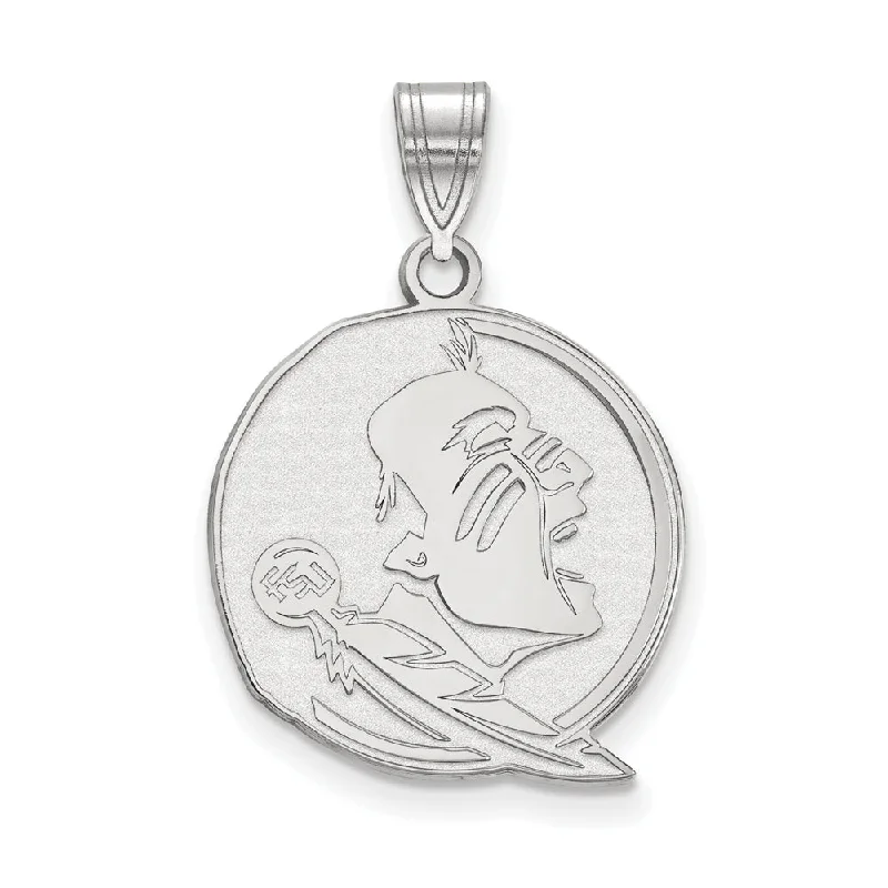 Glamorous Jewelry, Glamorous Deals – Shop Now 14K White Gold Florida State Large Mascot Pendant