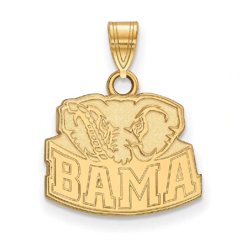 Best Jewelry Deals – Shop Premium Pieces At Great Prices 14k Yellow Gold U. of Alabama Small 'BAMA' Logo Pendant