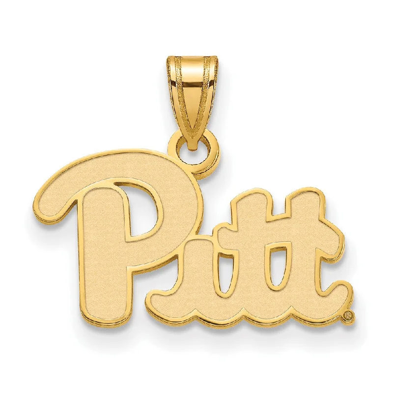 Don't Miss These Dazzling Jewelry Discounts 14k Yellow Gold U. of Pittsburgh Small 'Pitt' Pendant Don't Miss These Dazzling Jewelry Discounts 14k Yellow Gold U. of Pittsburgh Small 'Pitt' Pendant