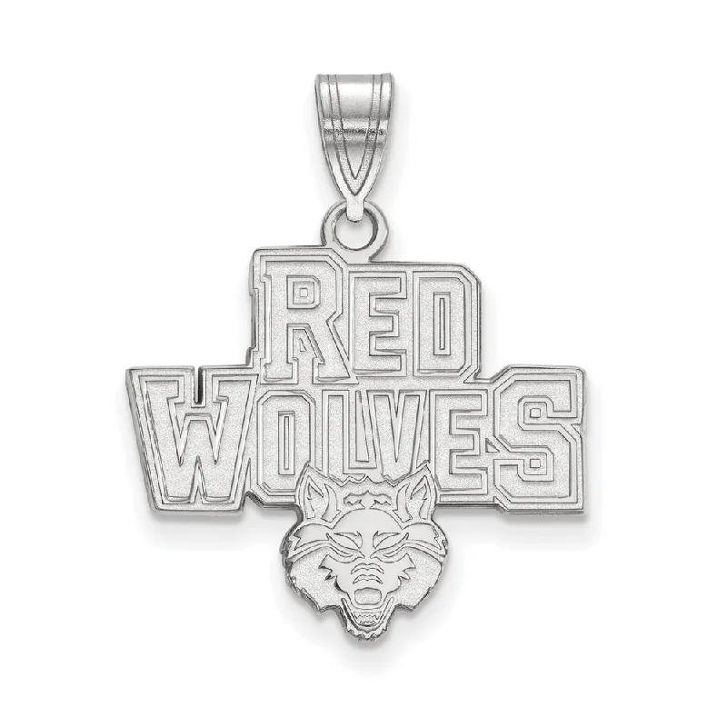 Flash Sale On Elegant Jewelry – Don't Miss Out Sterling Silver Arkansas State Large Pendant