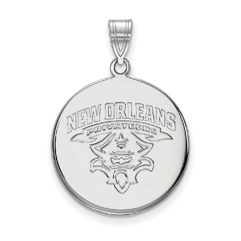 Timeless Beauty, Unbeatable Deals – Jewelry Sale On Sterling Silver U. of New Orleans Large Disc Pendant Timeless Beauty, Unbeatable Deals – Jewelry Sale On Sterling Silver U. of New Orleans Large Disc Pendant