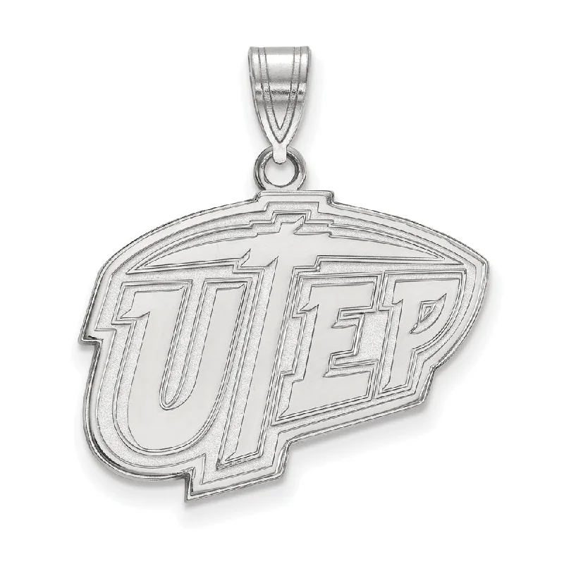 Stunning Jewelry At Even More Stunning Prices Sterling Silver U. of Texas at El Paso Large Logo Pendant Stunning Jewelry At Even More Stunning Prices Sterling Silver U. of Texas at El Paso Large Logo Pendant
