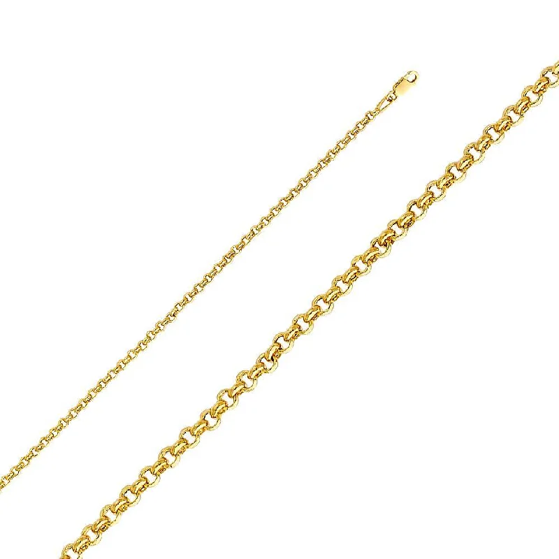 Luxury Meets Affordability – Jewelry Sale Live Now 2.9mm Hollow Classic & Angled Rolo Chain