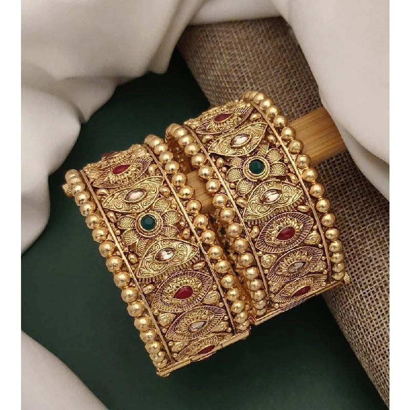 Chic, Trendy, And Affordable Jewelry Sale Akruti Collection Gold Plated Pota Stone Openable Kada Chic, Trendy, And Affordable Jewelry Sale Akruti Collection Gold Plated Pota Stone Openable Kada
