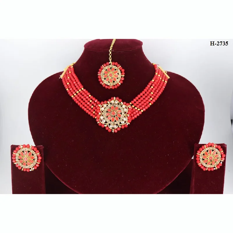 Gorgeous Jewelry, Limited-Time Savings Corbeda Fashion Gold Plated Pota Stone Necklace Set Gorgeous Jewelry, Limited-Time Savings Corbeda Fashion Gold Plated Pota Stone Necklace Set